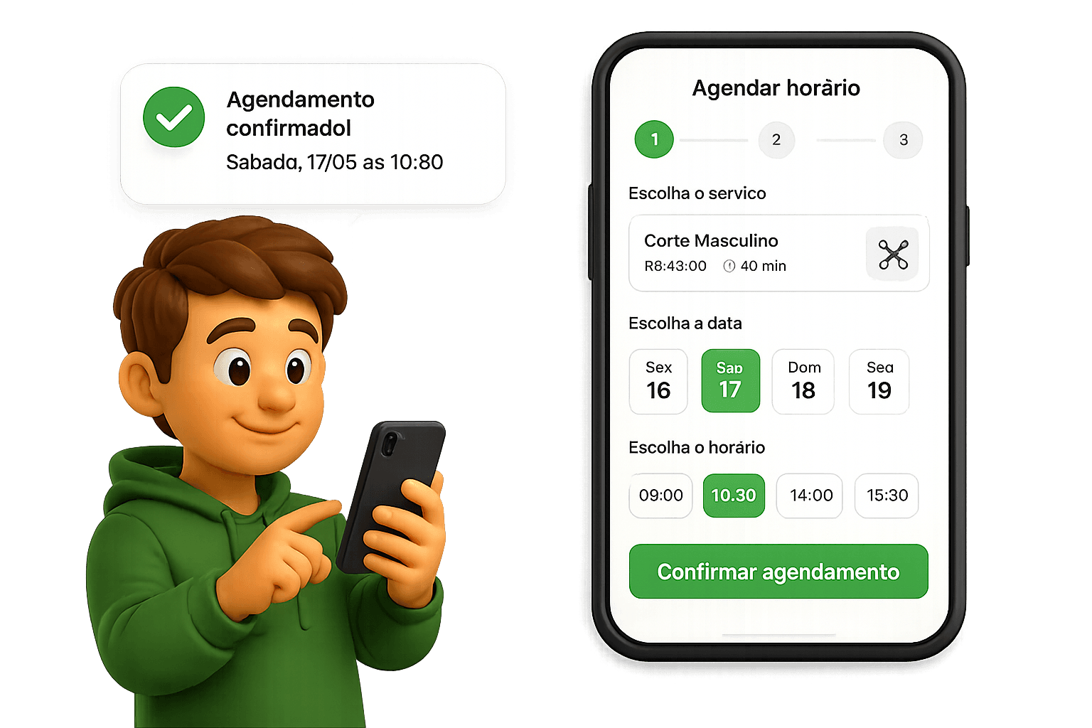 Página de agendamento